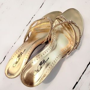 Gold sandals